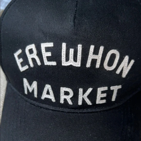 Erewhon Black Cap Snap Back Sold Out Felt Appliqué - Picture 4 of 6